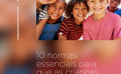 Normas essenciais para que as crianças convivam melhor