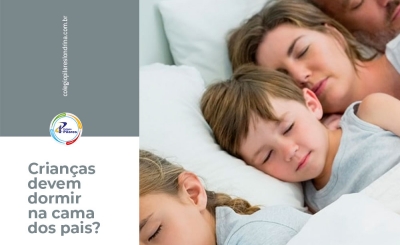 Crianças devem dormir na cama dos pais?